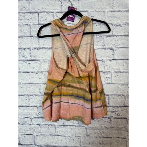 Pilcro Anthropology Tank Top Striped Sleeveless twist Back Top sz XS 1617 - Picture 5 of 8